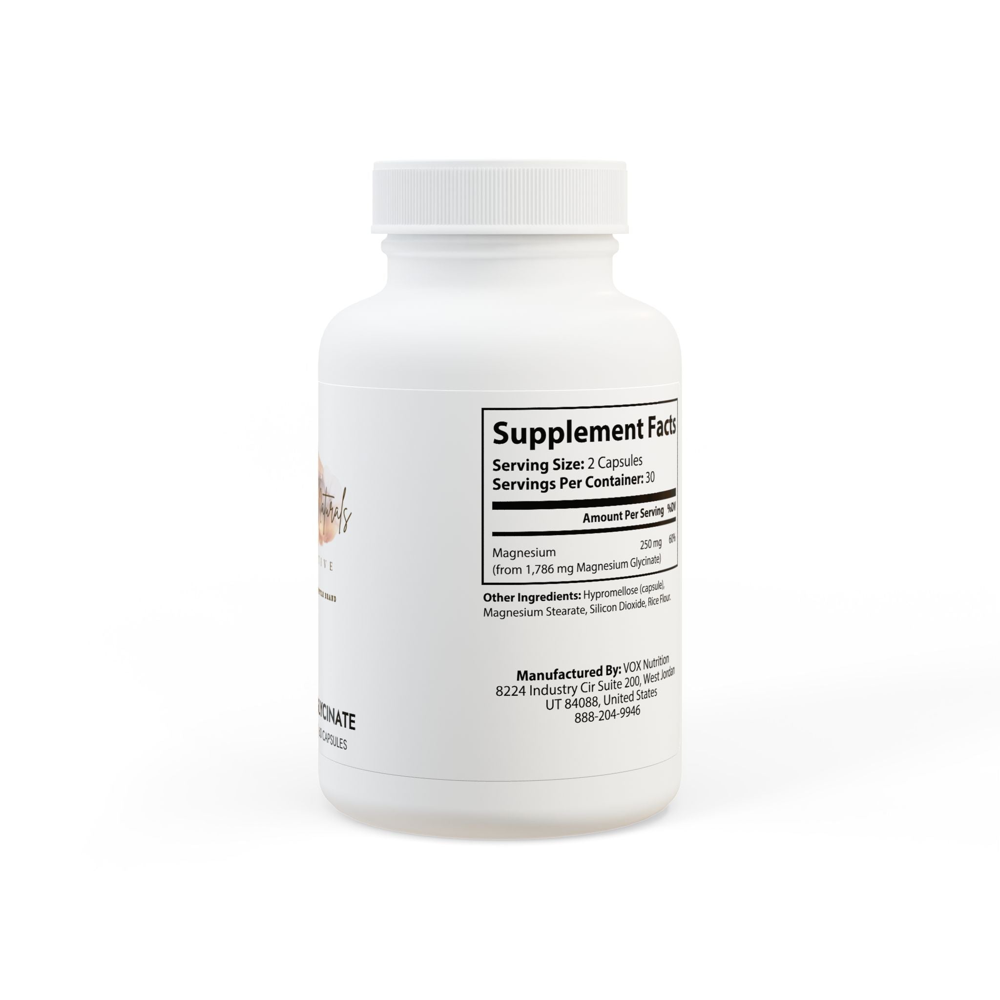 Calm & Restore Magnesium Glycinate Supplement (60 Capsules)