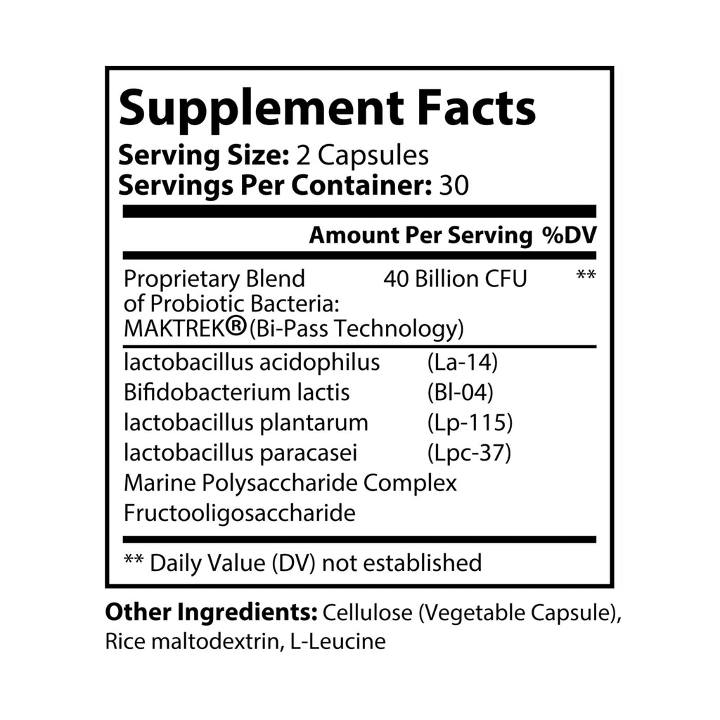 Daily Gut & Glow Probiotics Supplement (60 Capsules)
