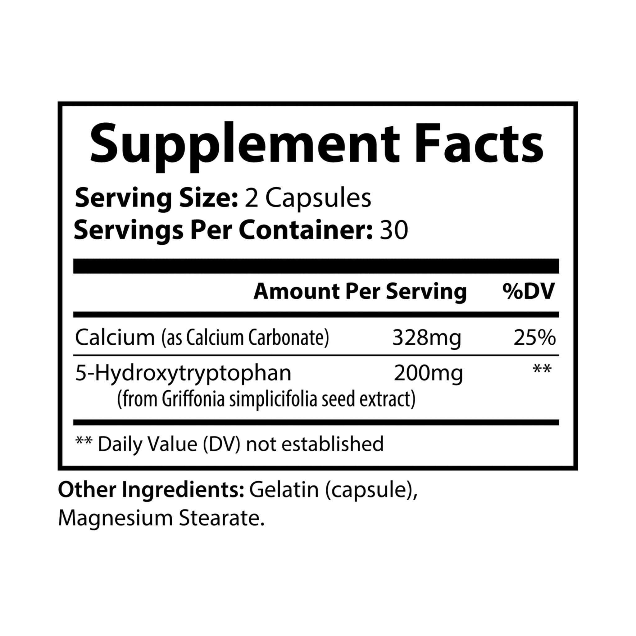 Glowing Sleep 5-HTP Supplement (60 Capsules)