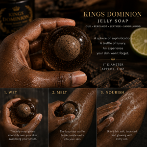 King's Dominion™ Luxury Jelly Truffle Soap with Embedded Luxury Truffle Body Oil Center
