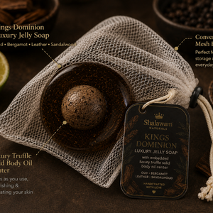 King's Dominion™ Luxury Jelly Truffle Soap with Embedded Luxury Truffle Body Oil Center