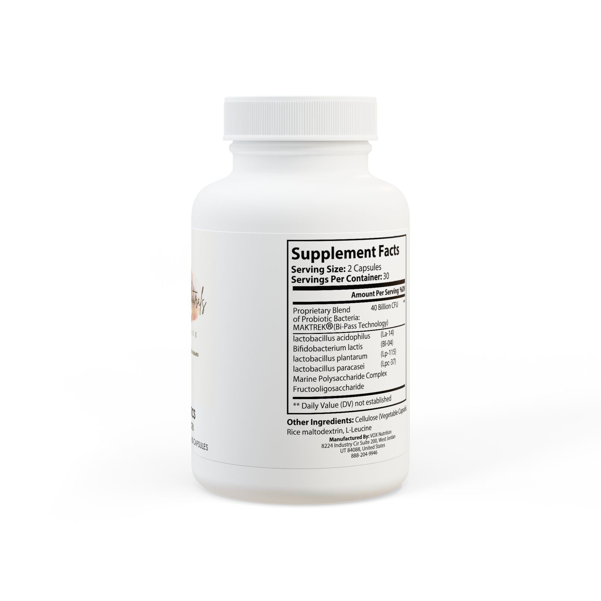 Daily Gut & Glow Probiotics Supplement (60 Capsules)