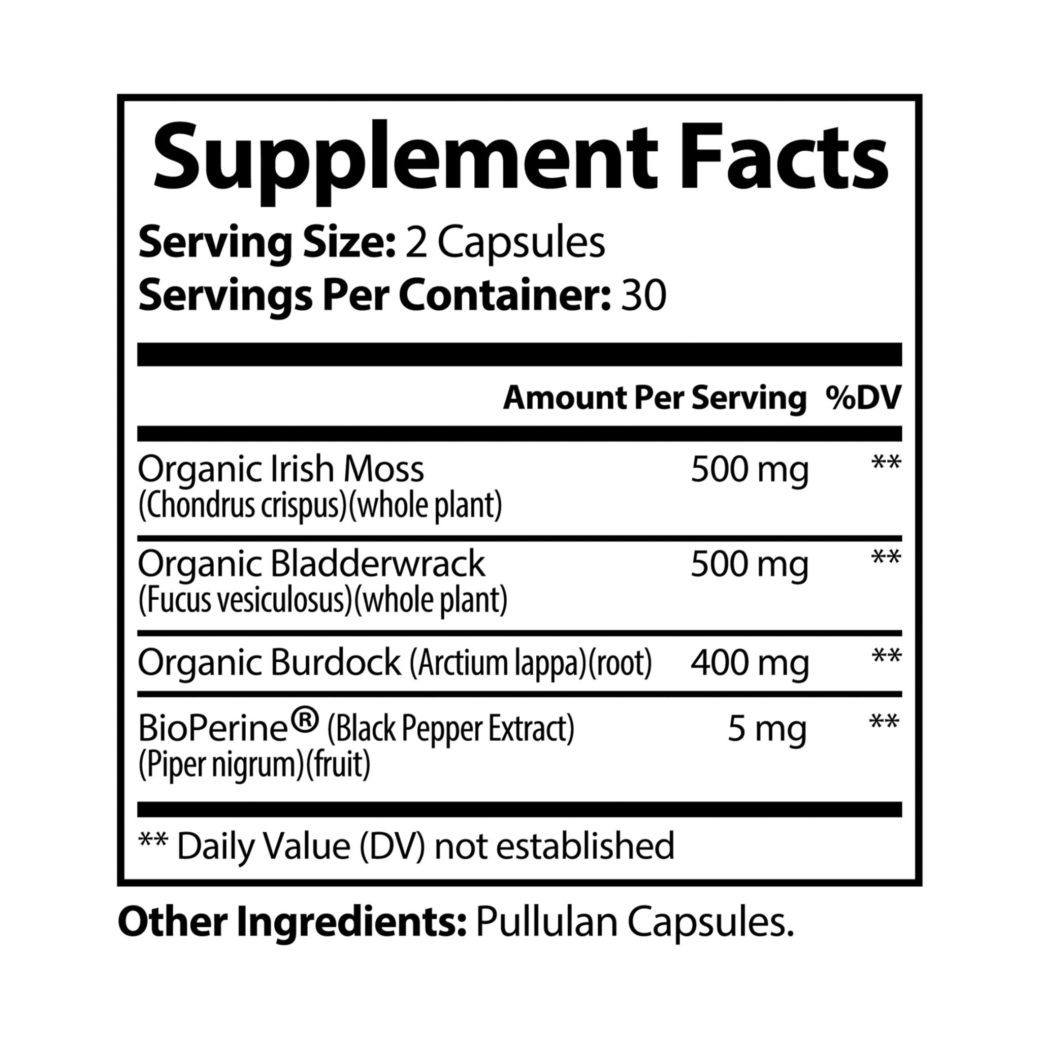 The Ultimate Glow Sea Moss Supplement (60 Capsules)