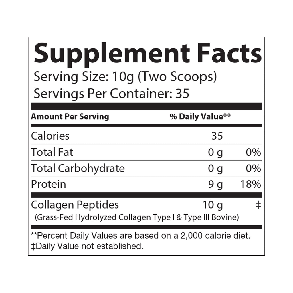 The Glow Collagen Peptides Type I & III Supplement (350g, 12.3oz)
