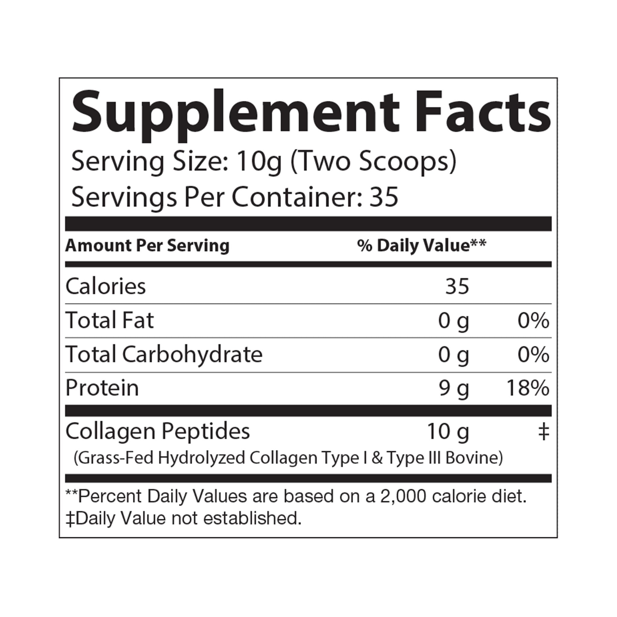 The Glow Collagen Peptides Type I & III Supplement (350g, 12.3oz)