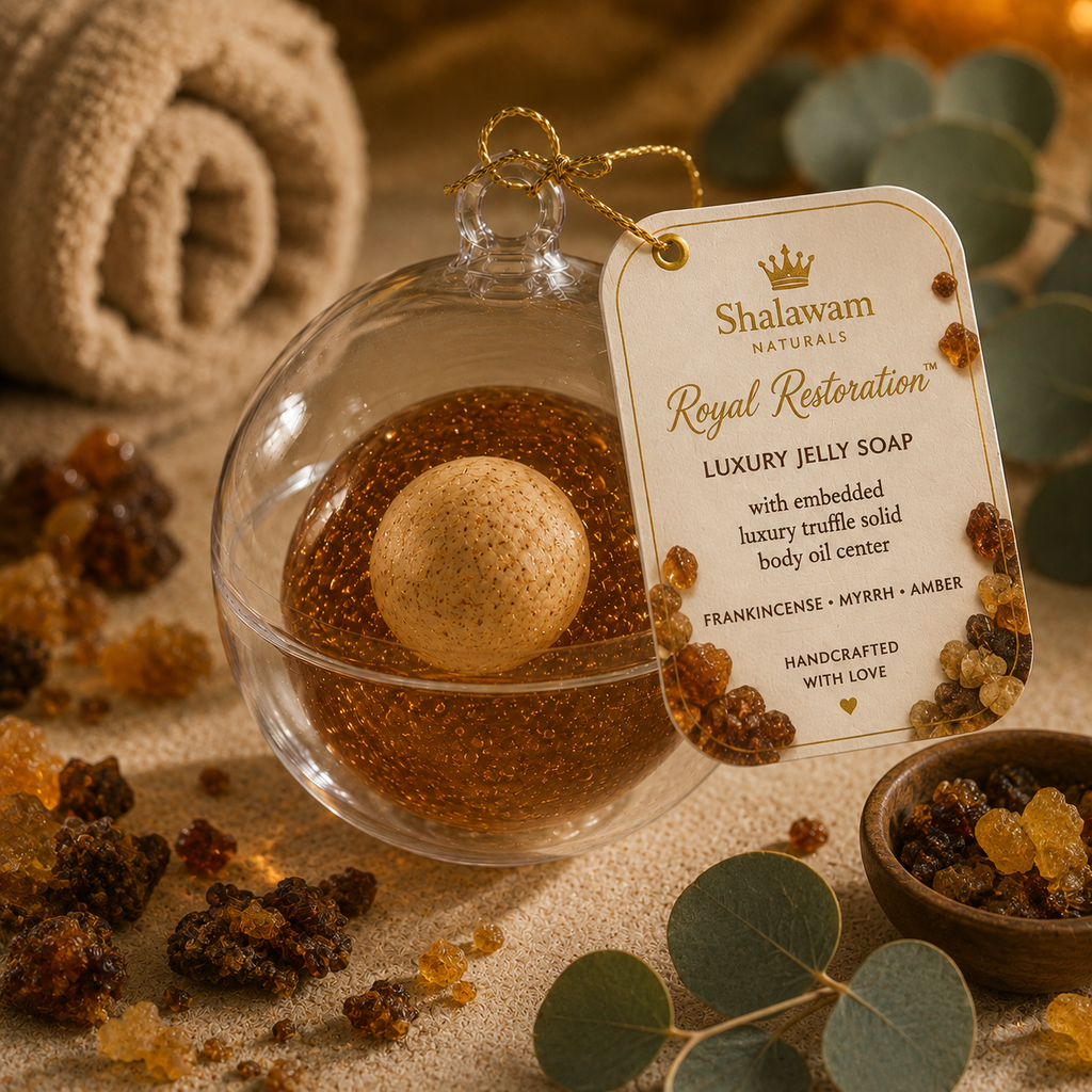 Royal Restoration™ Luxury Jelly Truffle Soap with Embedded Luxury Truffle Body Oil Center