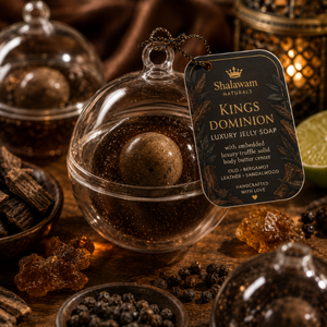 King's Dominion™ Luxury Jelly Truffle Soap with Embedded Luxury Truffle Body Oil Center