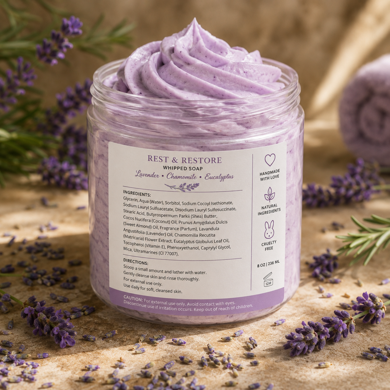 Rest & Restore Whipped Soap